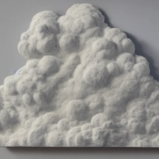 Prompt: sculpture of a cloud intricate detail variants
