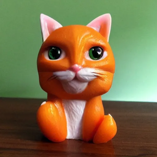 Image similar to figurine of cute cat as mango