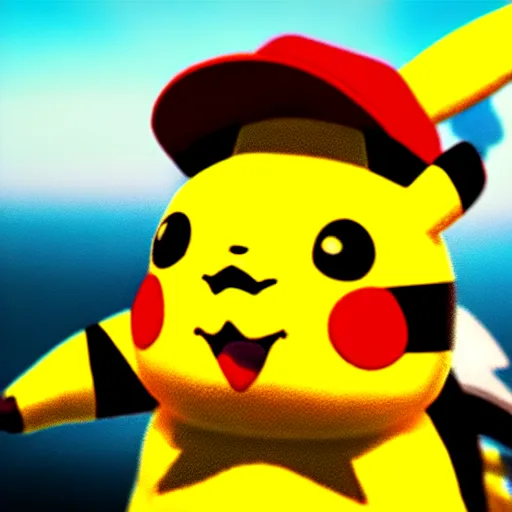 Prompt: pikachu smoking a joint, unreal engine 5