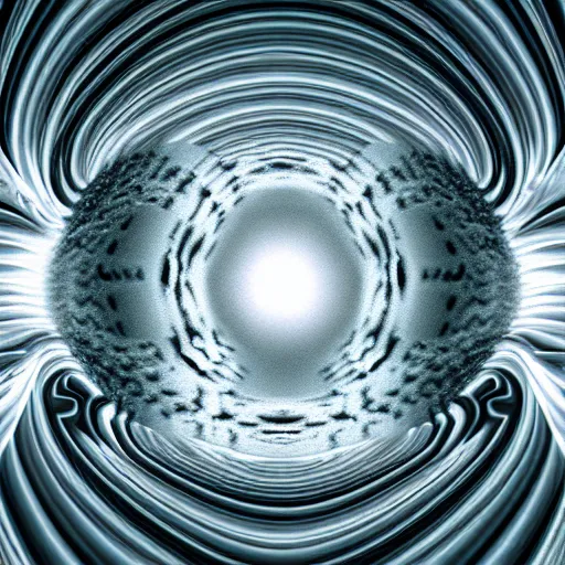 Image similar to hyperrealism photography computer simulation visualisation of parallel universe cgi anime scene with white fox by caravaggio rendered in mandelbulb 9 d