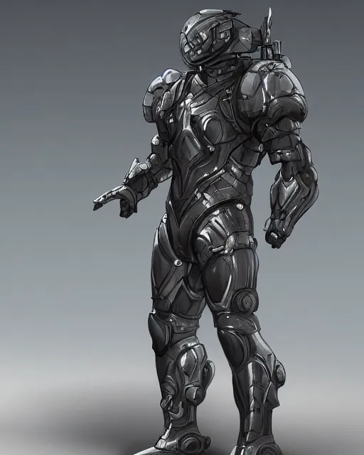 Prompt: artistic illustration of scifi armor dynamic pose deviantart artstation concept art 4k