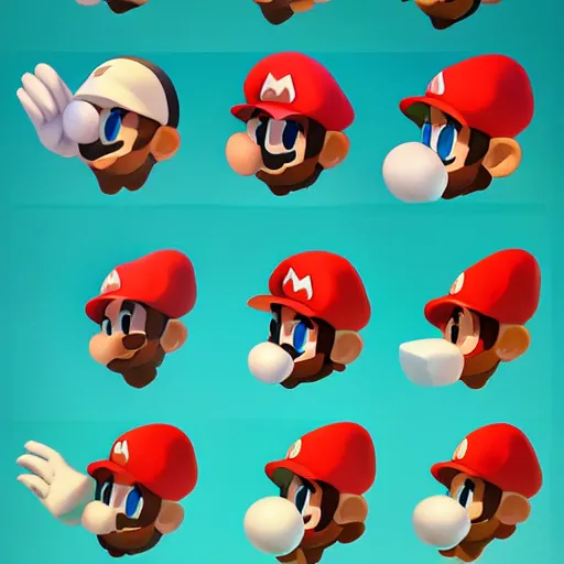 Image similar to face icon stylized minimalist super mario bros., loftis, cory behance hd by jesper ejsing, by rhads, makoto shinkai and lois van baarle, ilya kuvshinov, rossdraws global illumination