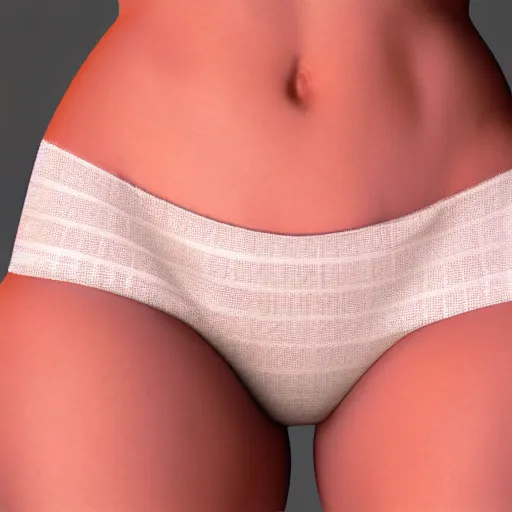 Prompt: a portrait of a girl underwear, volumetric lighting, octane render