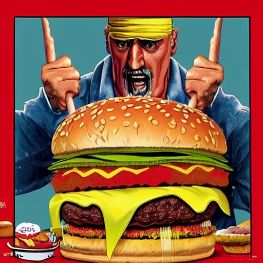 Hulk hogan discount cheeseburger