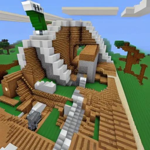 Image similar to hindenburg minecraft