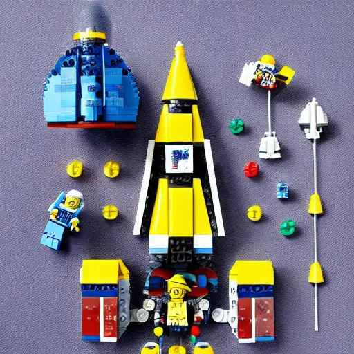 Image similar to a space themed lego set