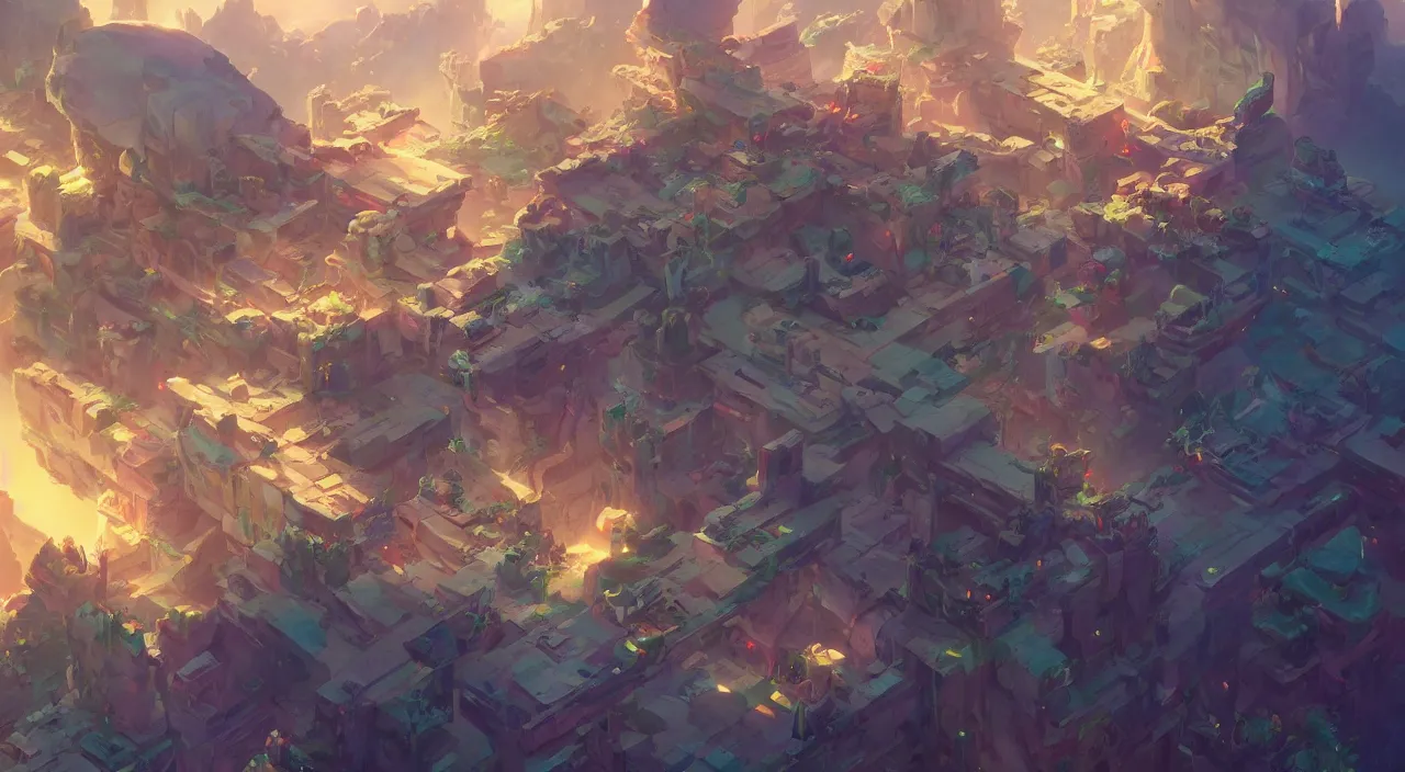 Image similar to flag colored wall fortress greeble illusion landscape wonderworld paradize, behance hd by jesper ejsing, by rhads, makoto shinkai and lois van baarle, ilya kuvshinov, rossdraws global illumination