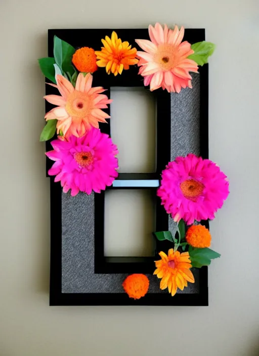 Prompt: place your text here flowers decoration