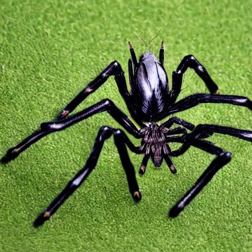 Image similar to A hybrid of a spider and a horse