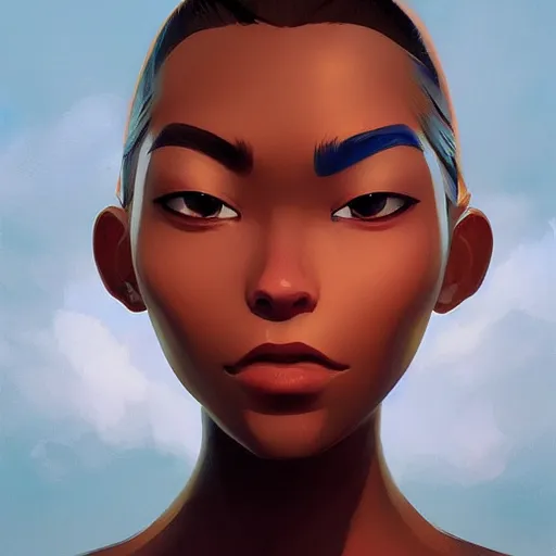 Image similar to face icon stylized minimalist contact 1 9 9 7, loftis, cory behance hd by jesper ejsing, by rhads, makoto shinkai and lois van baarle, ilya kuvshinov, rossdraws global illumination