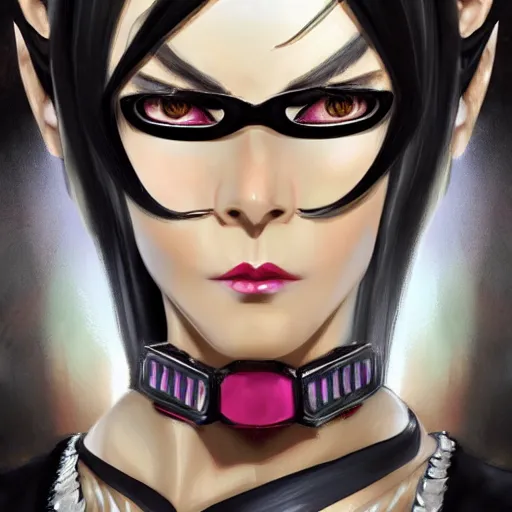 Image similar to a portrait of bayonetta, concept art, trending on artstation 3 d.