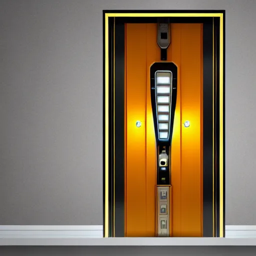 Image similar to photo art - deco sci - fi door