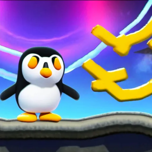 Image similar to Pingu on Super Smash bros ultimate, Nintendo switch