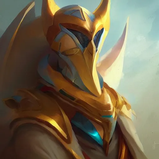 Prompt: azir from league of legends trending on artstation, painted by greg rutkowski