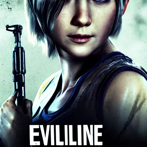 Image similar to eveline character poster from game resident evil 7, poster by capcom art team