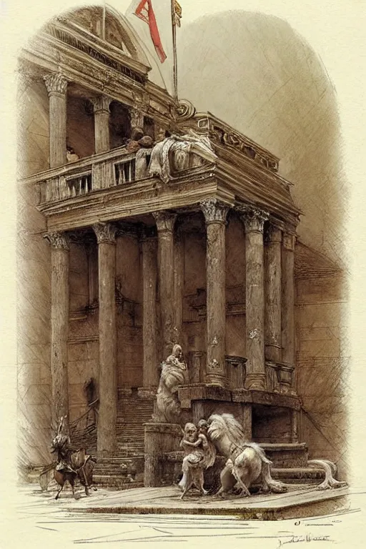 Image similar to ( ( ( ( ( roman senate ) ) ) ) ) by jean - baptiste monge!!!!!!!!!!!!!!!!!!!!!!!!!!!!!!