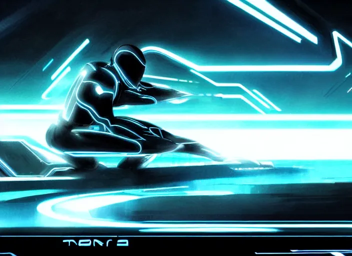 Prompt: concept art, tron legacy, vyle art