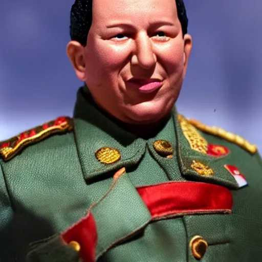 Prompt: Hugo Chávez as an action figure
