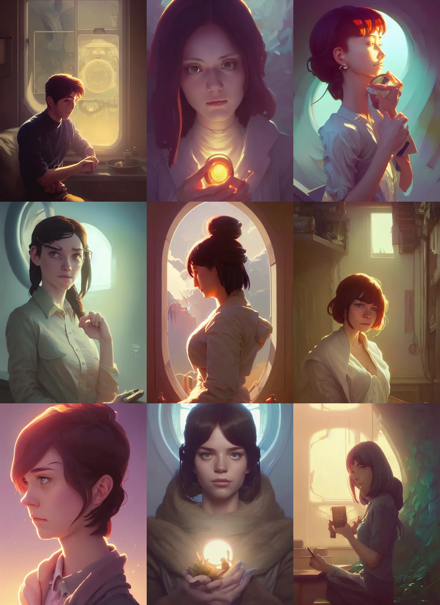 Prompt: highly detailed portrait of oatmeal, stephen bliss, unreal engine, greg rutkowski, loish, rhads, beeple, makoto shinkai and lois van baarle, ilya kuvshinov, rossdraws, tom bagshaw, alphonse mucha, global illumination, god rays, detailed and intricate environment