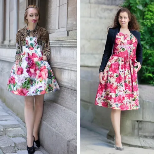 Image similar to floral hungarian female fashion