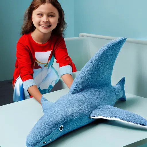 Image similar to ikea shark plush