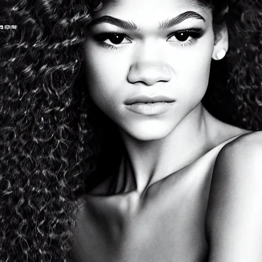 Prompt: Zendaya portrait photo