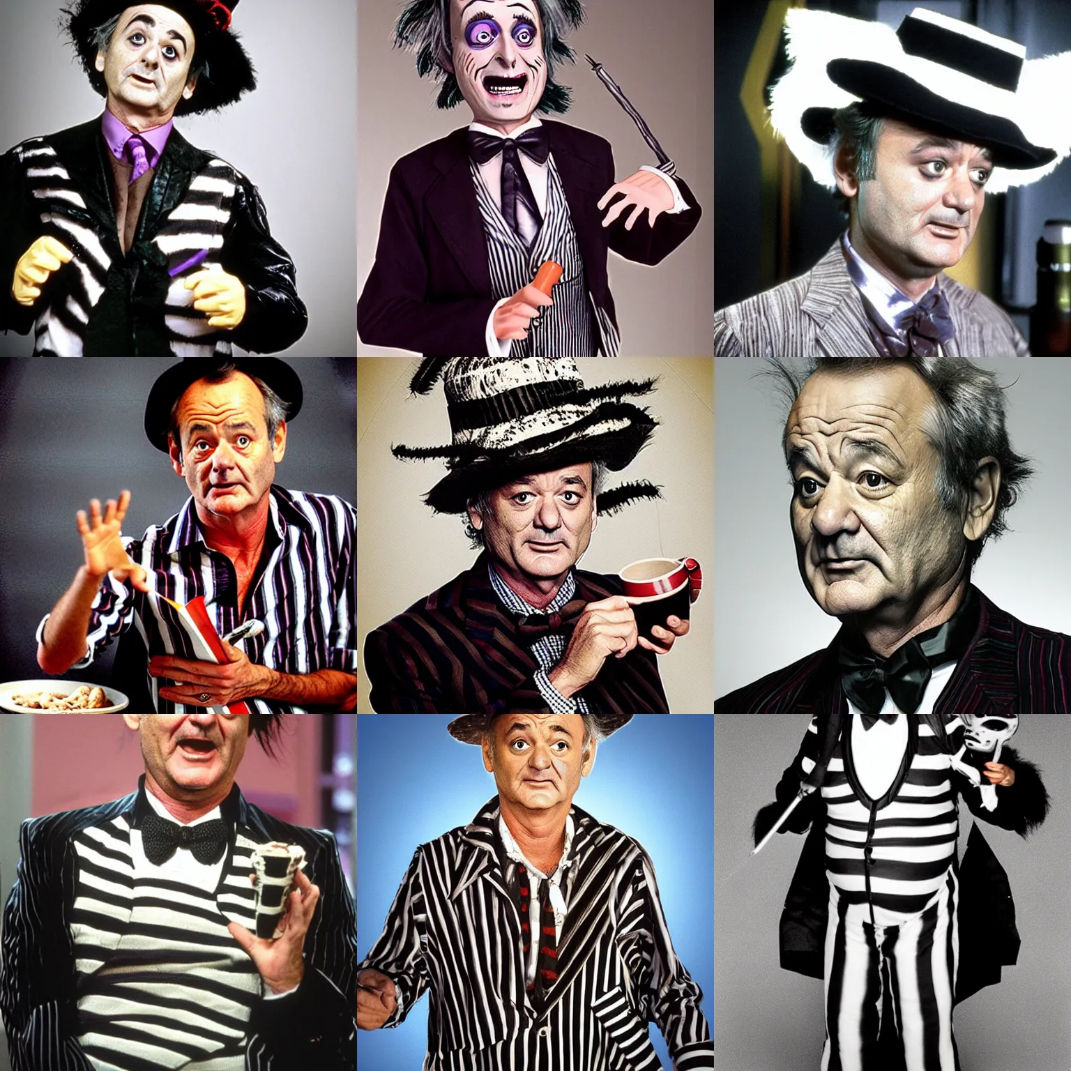 Image similar to bill murray as beetlejuice