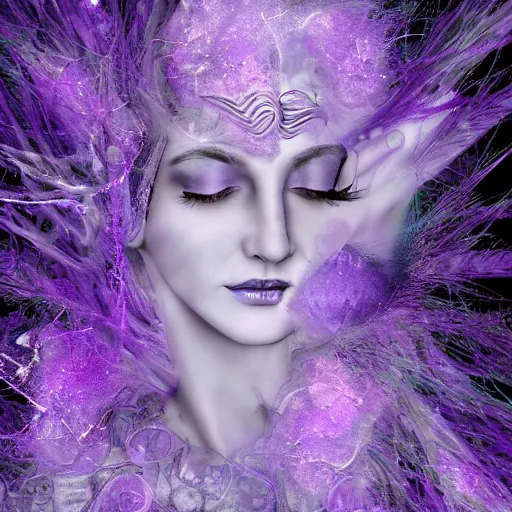 Image similar to crystethereal lavender atrium goddess manipulation image layered, infusion abstractart cybermonday digitalart lilac silver silver goddess, fuji abstractart image digitalart pastel lilac sparkle goddess, fuji surreal digitalart creations serene lilac sparkle goddess, grey lilac weeping goddess sirens abstract image collage