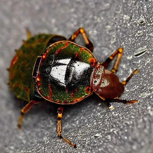 Prompt: a tardigrade stink bug