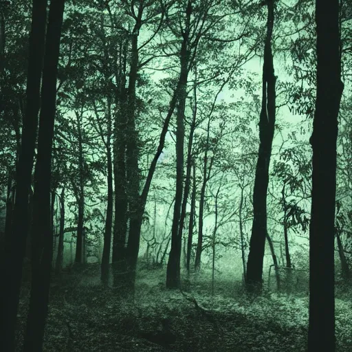 Prompt: the shadows lurking in the forest