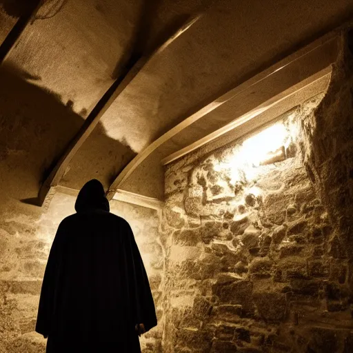 Image similar to Spanish Wizard in the attic, dark, shadows, night, 8k Photography