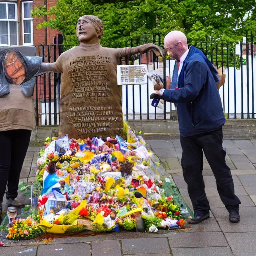 Image similar to the baked beans memorial in manchester