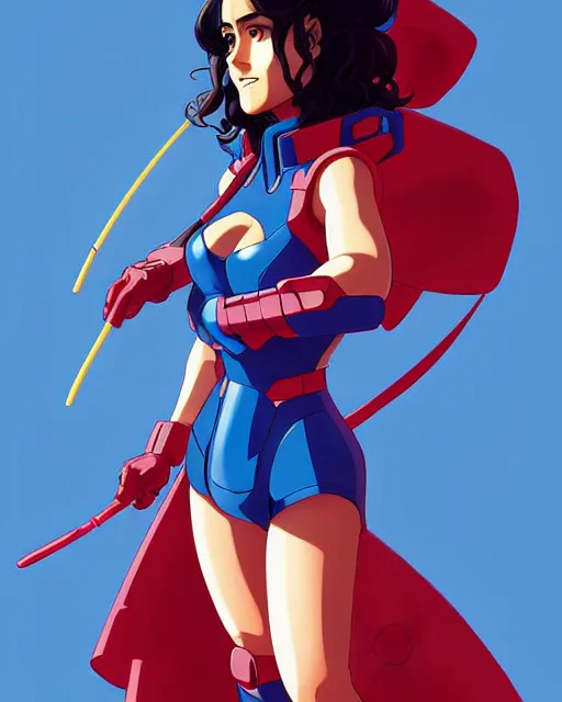 Image similar to salma hayek as a gundam, portrait shinkai makoto studio ghibli studio key hideaki anno sakimichan stanley artgerm lau rossdraws james jean marc simonetti elegant highly detailed digital painting artstation pixiv