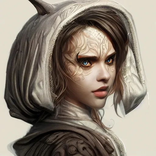 Image similar to a portrait of gizmo as a wizard, upper half portrait, urban motifs, intricate, elegant, highly detailed, digital painting, trending on artstation, concept art, smooth sharp focus, illustration, art by artgerm and greg rutkowski