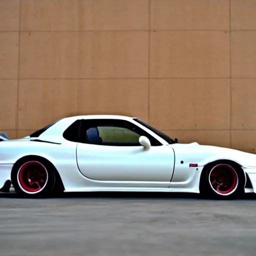 Image similar to white mazda rx 7 fd on bbs rs