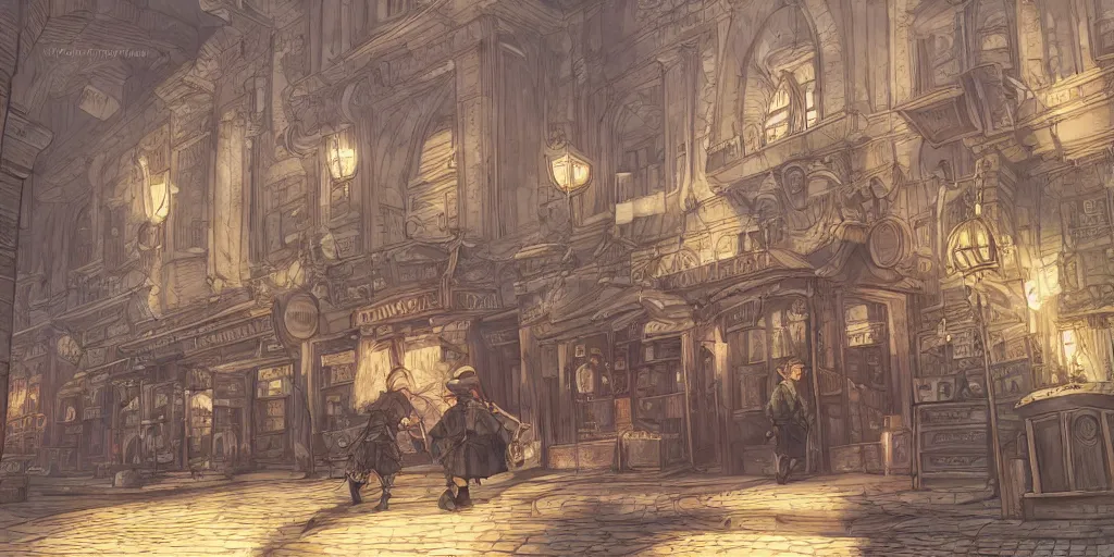 Image similar to but we refuse to believe that the bank of justice is bankrupt. ultrafine highly detailed colorful illustration, intricate linework, sharp focus, octopath traveler, final fantasy, unreal engine highly rendered, global illumination, radiant light, intricate environment