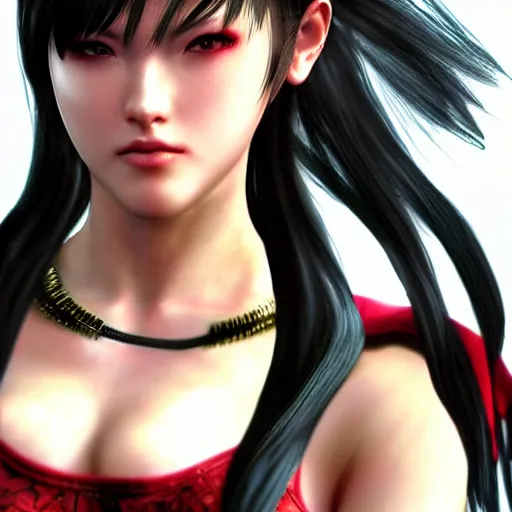 Image similar to beautiful portrait faces of females as tekken character