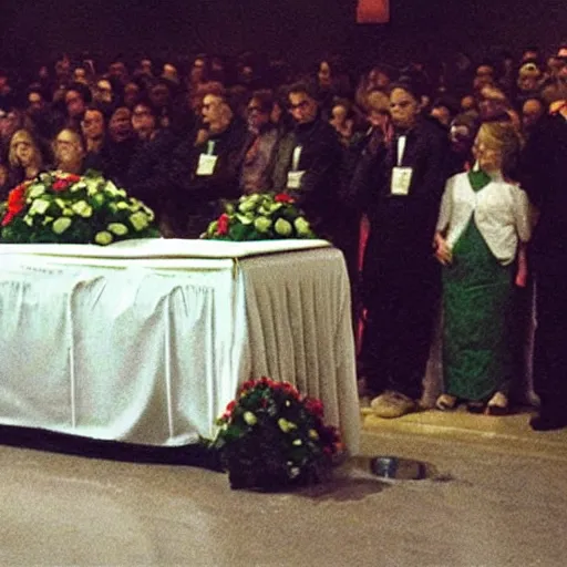 Prompt: “Luigi giving eulogy at Mario’s funeral”