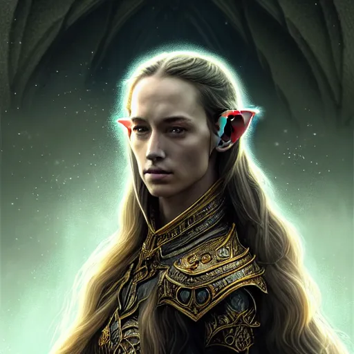 Prompt: Majestic and regal portrait of an awe inspiring High Elf nobility, intricate, epic, elegant, menacing, fantasy, photo realistic, digital painting, hard focus, beautiful volumetric lighting, epic light, ultra detailed, by Leesha Hannigan, Ross Tran, Thierry Doizon, Kai Carpenter, Ignacio Fernández Ríos