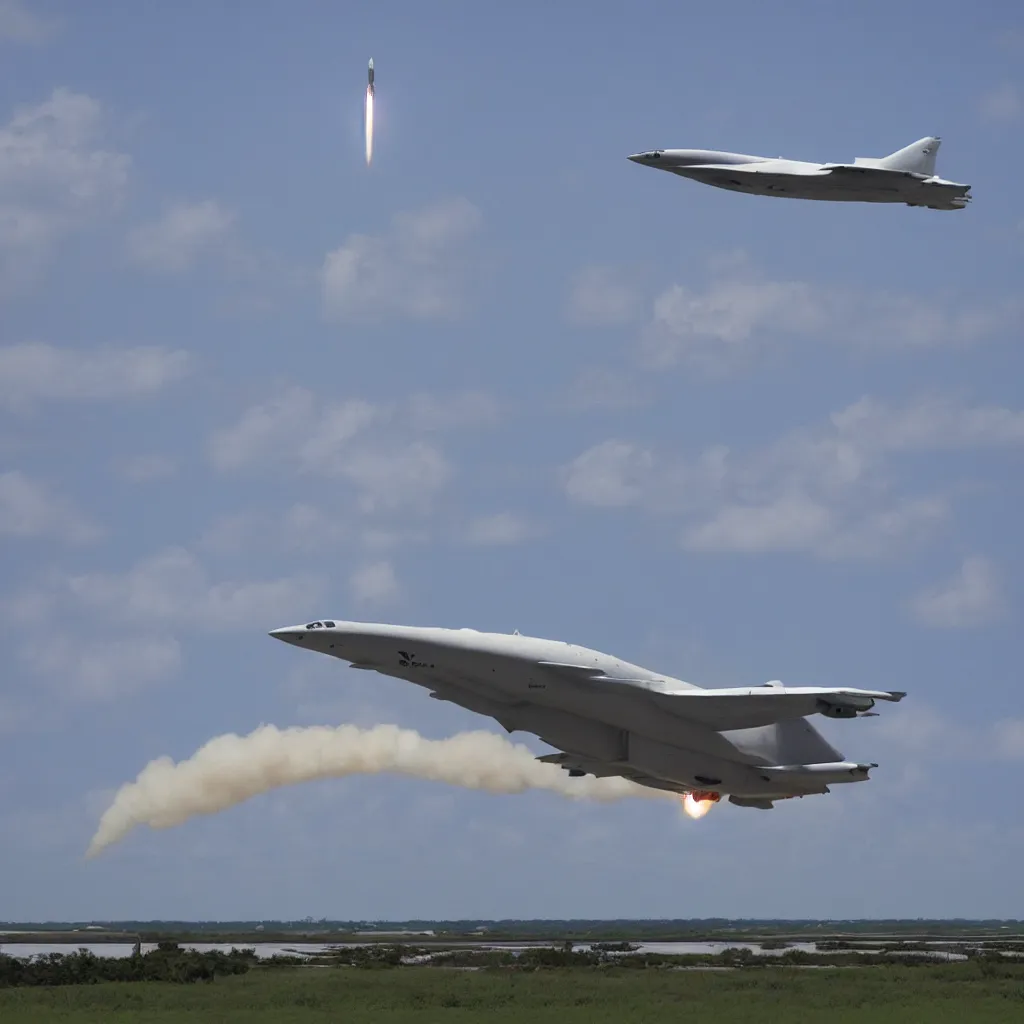 Image similar to next gen ssto launching from florida