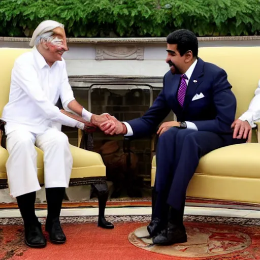 Image similar to Biden meeting Nicolás Maduro