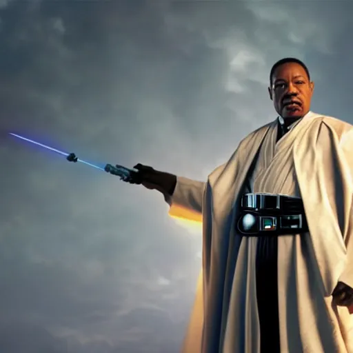 Image similar to martin luther king as mace windu in star wars, 8k resolution, full HD, cinematic lighting, award winning, anatomically correct