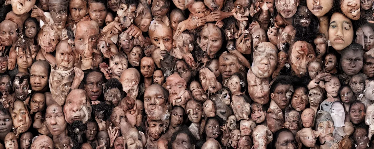 Image similar to portrait of worldwide diseases if they're was a human, 8k, highly detailed, photography,