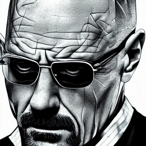 Image similar to Walter white as the punisher digital art 4k detailed super realistic