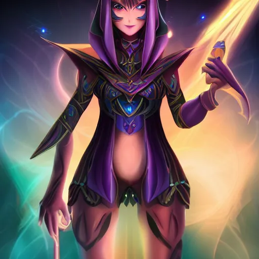 Image similar to beautiful dark magician girl, full body, mystical, ultra detailed, 4k