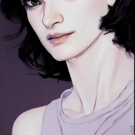 Image similar to rachel weisz portrait as manga girl, realistic shaded perfect face, fine details. anime. realistic shaded lighting poster by ilya kuvshinov katsuhiro otomo ghost - in - the - shell, magali villeneuve, artgerm, jeremy lipkin and michael garmash and rob rey