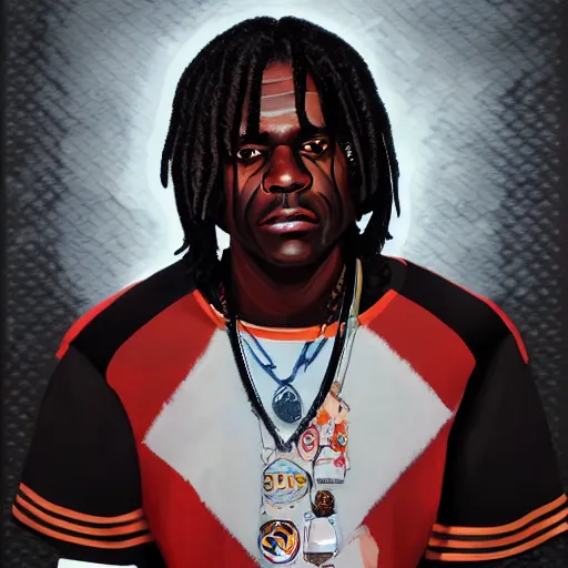 Image similar to portrait of chief keef, highly detailed, digital painting, artstation, illustration