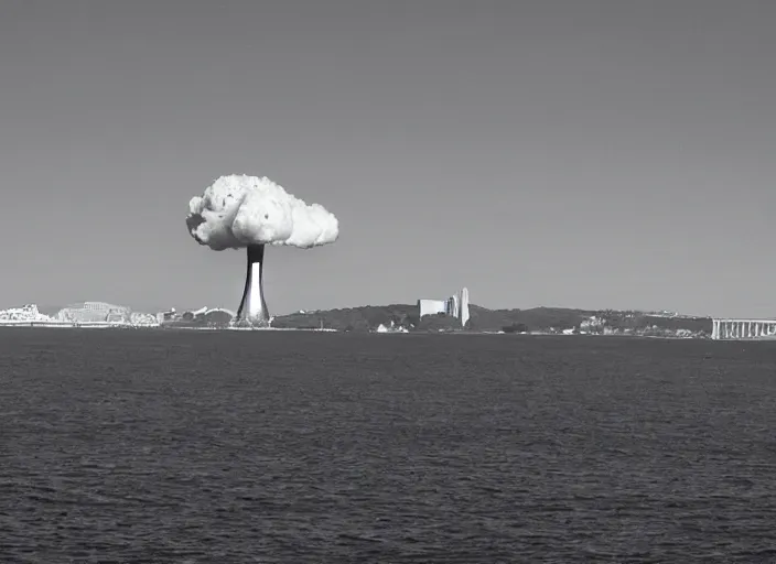 Image similar to nuclear mushroom cloud over lisbon
