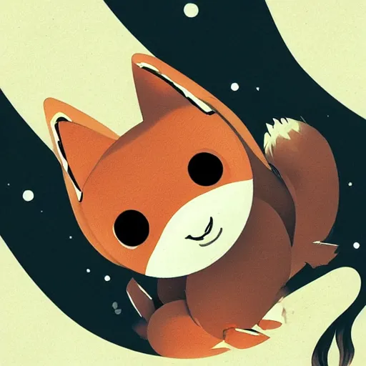 Prompt: Cute Sleeping Fox Design Kawaii Style, ArtStation, concept art, smooth, sharp focus, illustration