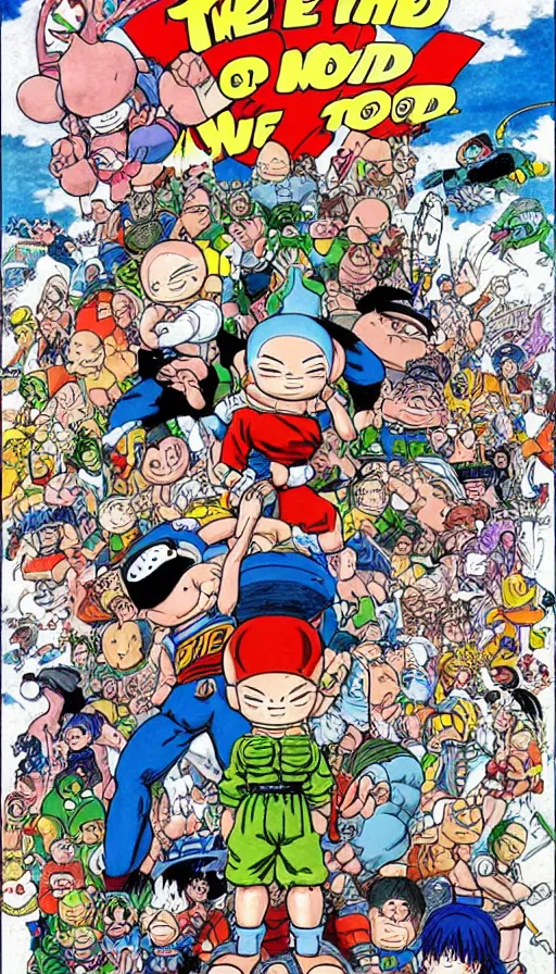 Prompt: the end of the world, by akira toriyama